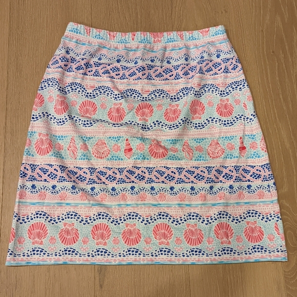 Colorful Sea Shell Patterned Women's Skirt - Picture 5 of 5